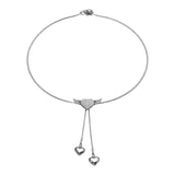 Collana cuore alato