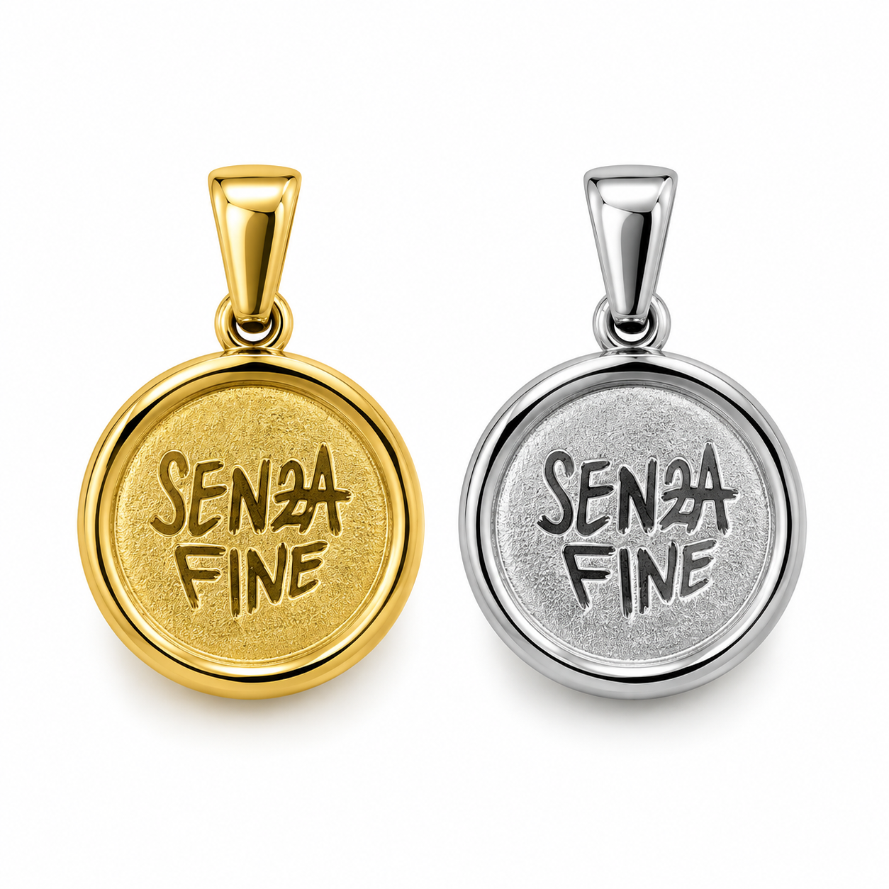 Ciondolo Senza Fine, versioni gold e silver