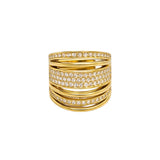 Anello fasce brillanti