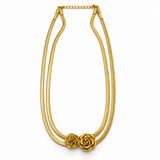 Collana doppia rosa