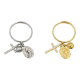 Anello tre charm