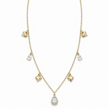 Collana gocce strass