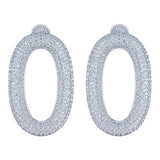 Orecchino Oval strass