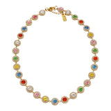 Collana scintillante multicolore