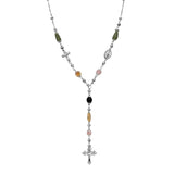 Collana rosario pastello