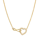 Collana cuore infinito