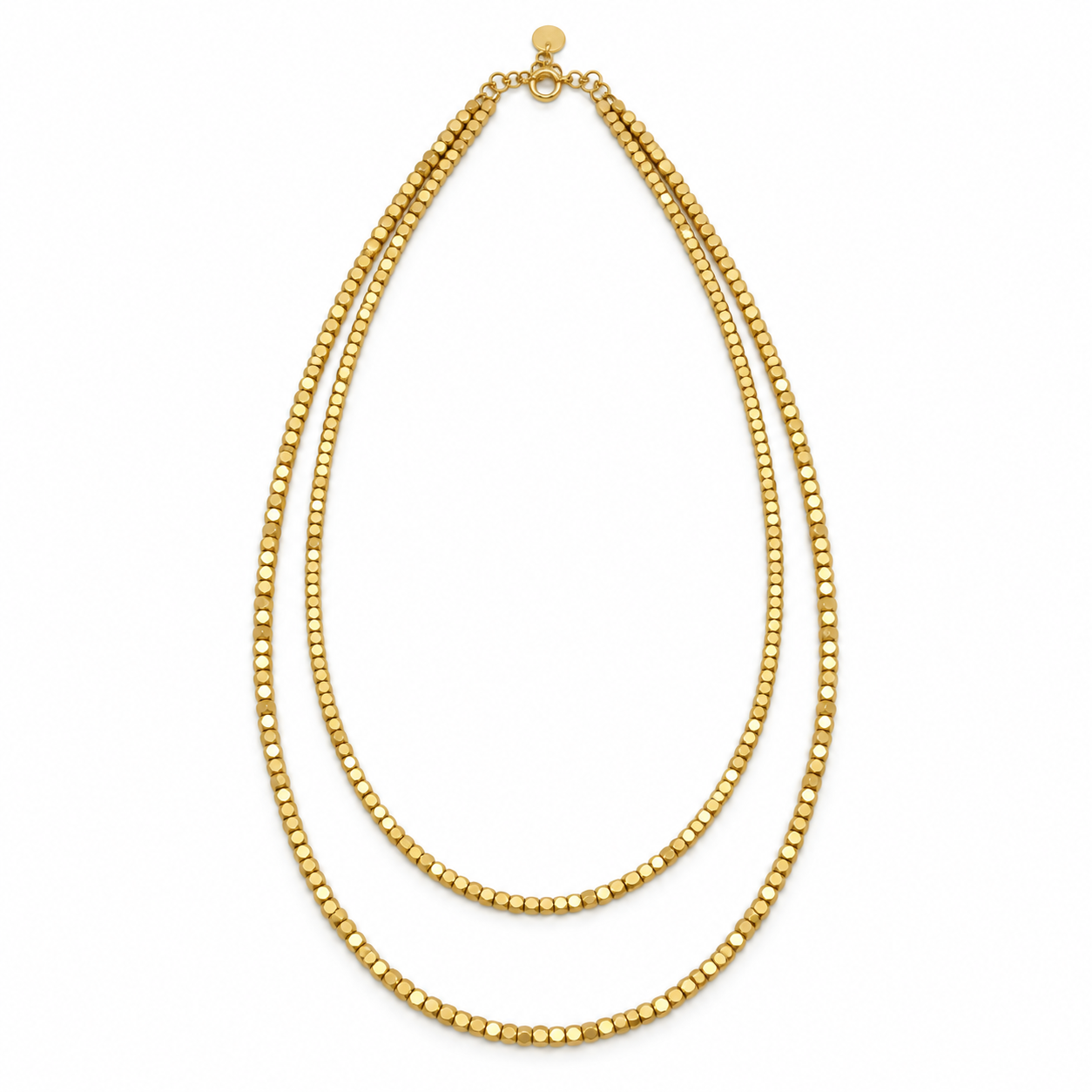 Collana Luce Duo a doppio filo luminoso, versione gold