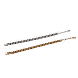Bracciale groumette slim strass