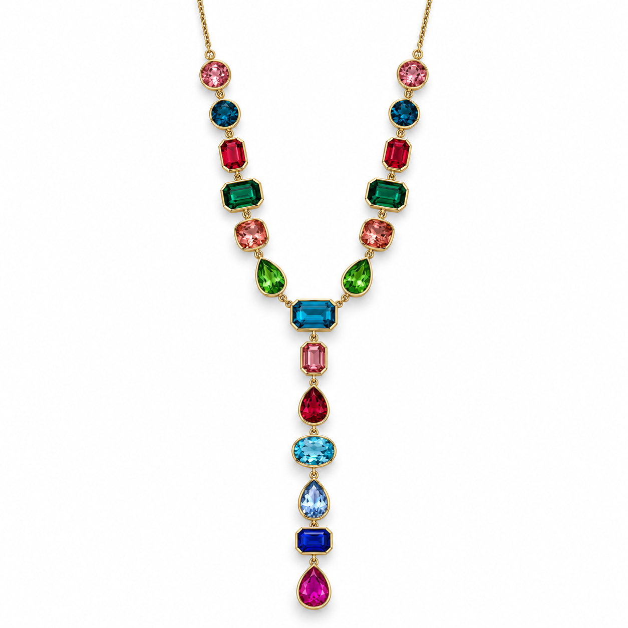 Collana Prisma a Y, versione multicolor
