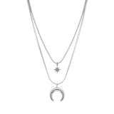 Collana doppio filo moon