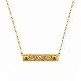 Collana targa cuori