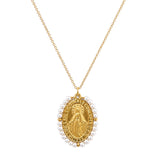 Collana madonnina in perla