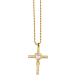 Collana croce romantica