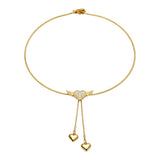 Collana cuore alato