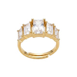 Anello fede baguette