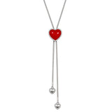 Collana cuore rosso