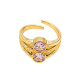 Anello moon rose