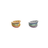 Earcuff 5strass multicolor