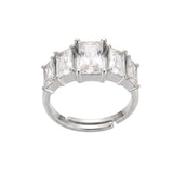 Anello fede baguette