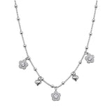 Collana fiorellini e cuore