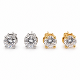 Orecchino Diamante a punto luce con griffe, coppia silver e coppia gold