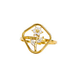 Anello fiore prezioso