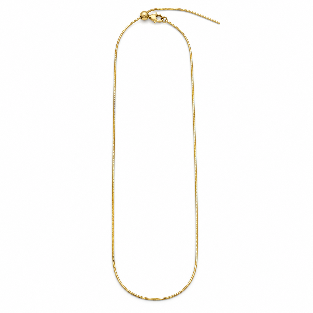 Collana Icona Number, filo base gold con chiusura ad aghetto