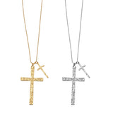 Collana doppia croce