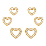 Set cuoricini strass