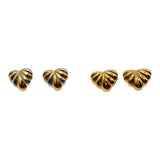 Orecchino cuore conchiglia