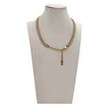 Collana groumette slim strass