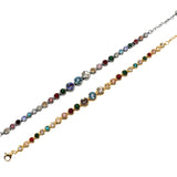 Bracciale sfere di luce multicolore
