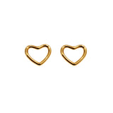 Orecchino cuore liscio