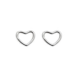 Orecchino cuore liscio