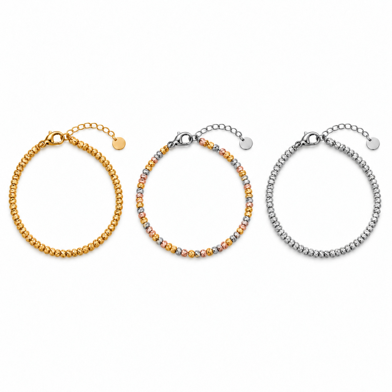 Bracciale Mille Luci nelle versioni gold, multicolor e silver
